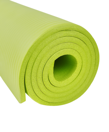 Коврик для йоги StarFit FM-301, NBR-каучук, 10 мм, разм. 183 х 61 см, лаймовый