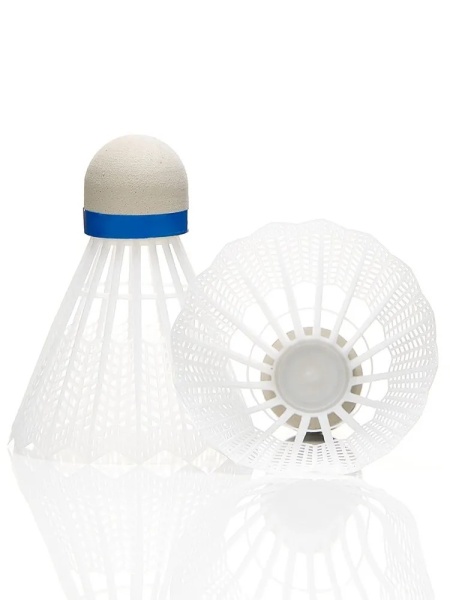 Воланы для бадминтона Torres 80 BD23107, ПВХ, упак. 6 шт., сред.скор., белый