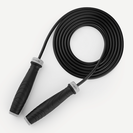 Скакалка StarFit RP-601, ПВХ, длина 3 м, с утяжелителями, черный