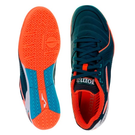 Футзалки Joma Dribling DRIW.2217.IN, зеленый/оранжевый