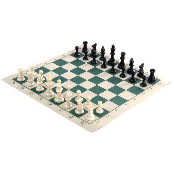Шахматы в тубусе LEGION арт. 8036, 34х34 см, пластик, мягкая доска