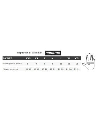 Перчатки лыжные Noname Pursuit Gloves 20011390001GE, черный
