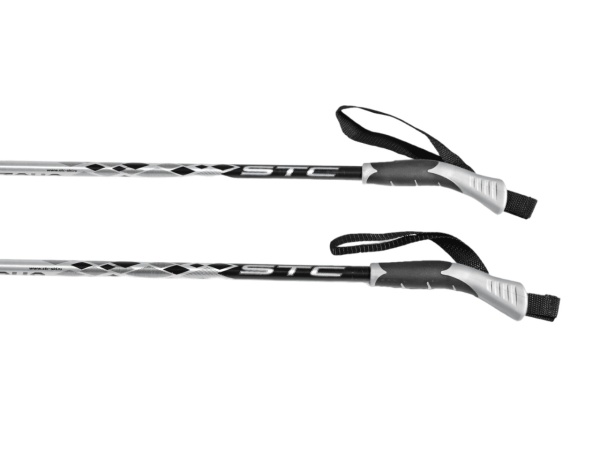 Палки лыжные STC X-Tour, алюминий, серый