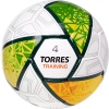 Мяч футбольный Torres Training F323954, разм. 4, 32 пан., ПУ, 4 под.слоя, ручн. сшивка, бел/зел/сер