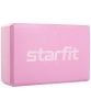 Блок для йоги StarFit YB-200, разм. 22,5 х 15 х 8 см, розовый, ПАРА