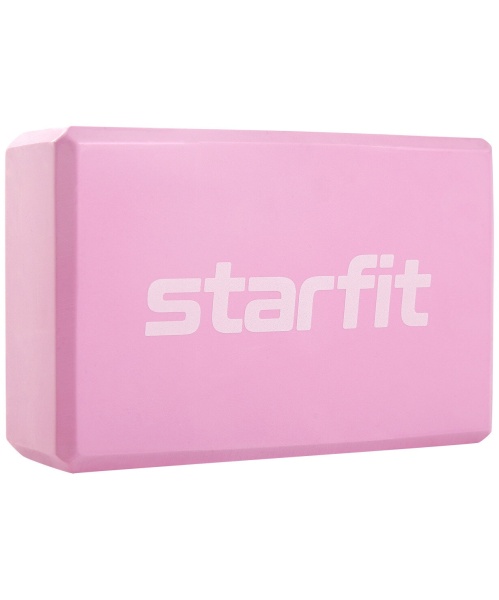 Блок для йоги StarFit YB-200, разм. 22,5 х 15 х 8 см, розовый, ПАРА