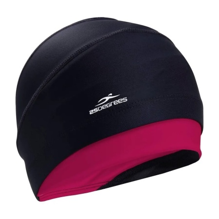 Шапочка для плавания 25Degrees Duplo Black/Raspberry 25D22021A, тряпочная, для дл. волос, чер/малин.