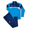 Костюм тренировочный Joma 9100, голубой/темно-синий