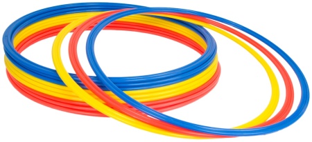Кольца (обручи) координационные Jogel Skill Rings JA-217, 12 шт., диам. 50 см, 3 цвета