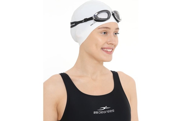 Шапочка для плавания 25Degrees Nuance White 25D21004A, силикон, белый