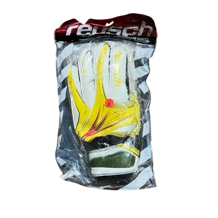 Перчатки вратарские Reusch, желтый/белый