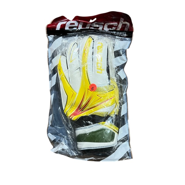 Перчатки вратарские Reusch, желтый/белый