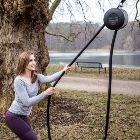 Канатный тренажёр Endless Rope Resistance Training, макс. нагрузка 150 кг, черный