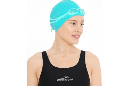 Шапочка для плавания 25Degrees Nuance Green 25D21004A, силикон, зеленый