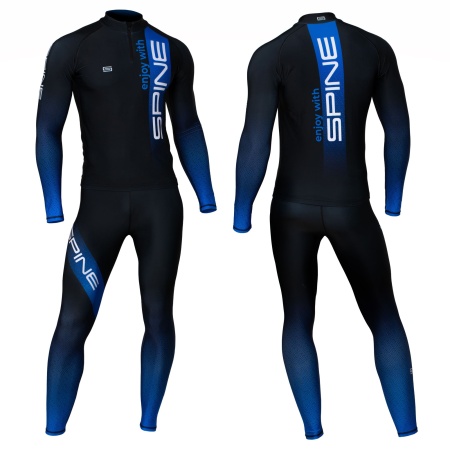 Комбинезон лыжника Spine SRSM-05, мужской, синий/черный