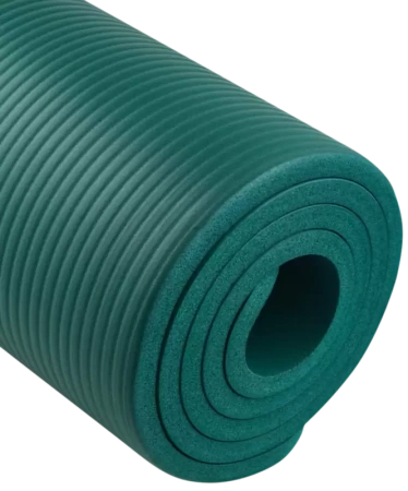 Коврик для йоги StarFit FM-301, NBR-каучук, 12 мм, разм. 183 х 61 см, изумрудный