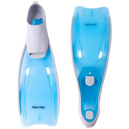 Ласты для плавания Colton CF-02, серый/голубой