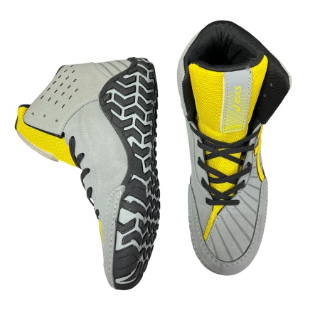 Борцовки Asics Aggressor J902Y (B8118), серый/желтый