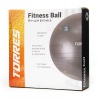 Фитбол Torres FB122575, 75 см, эласт. ПВХ, гладкий, с насосом, серый