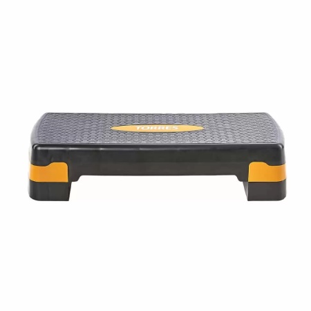 Степ-платформа Torres AL1005, 2-х уровневая, разм. 64 х 28 х 15 см, черный/оранжевый