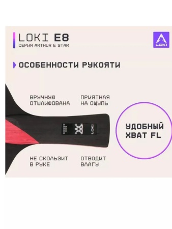 Ракетка для настольного тенниса Loki CM79 E8 Wang Hao 8*