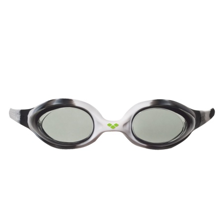 Очки для плавания детские Arena Spider JR 92338-14, черные линзы, белый/черный