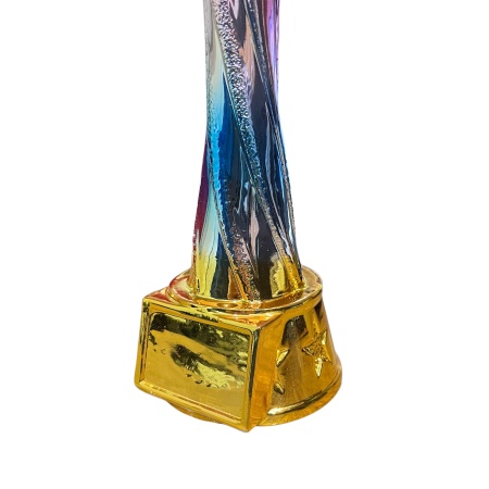 Статуэтка "Волейбольный мяч на цветной подставке" арт.SZ-071, глина, 27.5 см, цветной