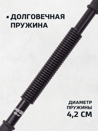 Эспандер пружинный BaseFit Power Twister ES-702, черный