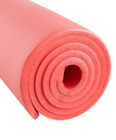 Коврик для йоги StarFit FM-301, NBR-каучук, 15 мм, разм. 183 х 61 см, коралловый