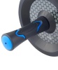 Ролик для пресса StarFit RL-106, диам. 16.5 см, широкий, черный/синий