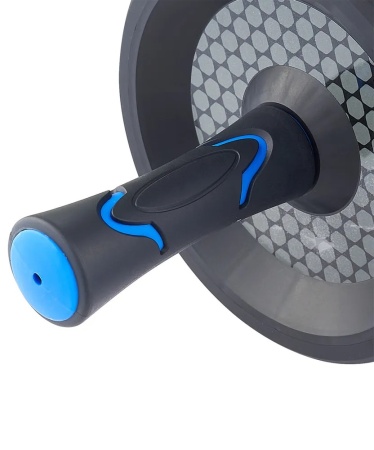 Ролик для пресса StarFit RL-106, диам. 16.5 см, широкий, черный/синий
