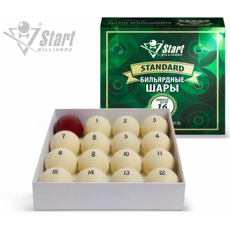 Шары бильярдные Start Billiards Standard 797403, 16 шт., 60 мм