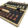 Шахматы-шашки Power Sports Magnetic Board C4501, разм. 390 х 390 мм, с чехлом, магнитные, дерево