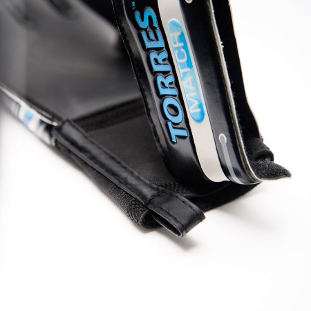 Перчатки вратарские Torres Match FG0523404, 4 мм латекс, черный/голубой