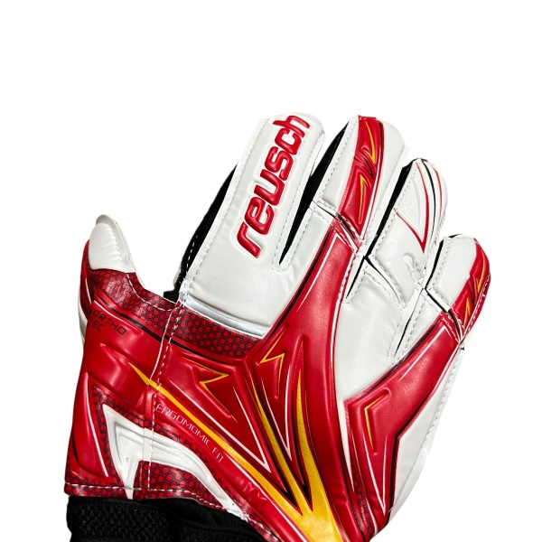 Перчатки вратарские Reusch, красный/белый