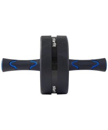 Ролик для пресса StarFit RL-106, диам. 16.5 см, широкий, черный/синий