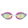 Очки для плавания Arena Air-Speed Mirror 003151-205, желтые линзы, розовый/белый