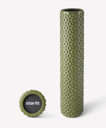 Ролик массажный StarFit FA-527, разм. 56х12 см, EVA, средняя жесткость, хаки