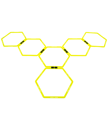 Кольца (обручи) координационные Jogel JA-216, 6 шт., салатовый