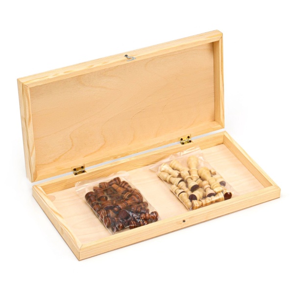 Шахматы Гроссмейстерские арт. 2879454, 430 х 430 мм, король 9 см, пешка 3,5 см, дерево