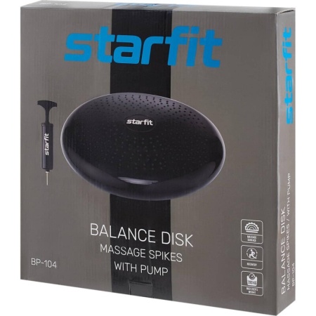 Подушка балансировочная StarFit BP-104, с насосом, до 200 кг, диам. 33 см