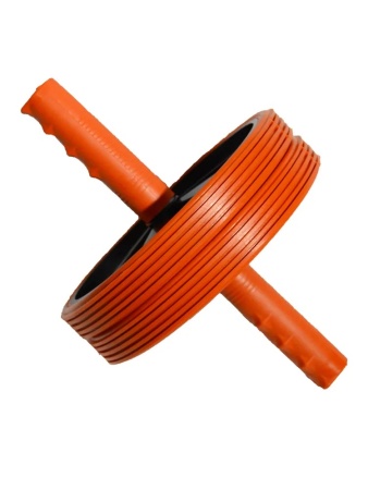 Ролик для пресса, диам. 18.5 см, двойной, черный/оранжевый