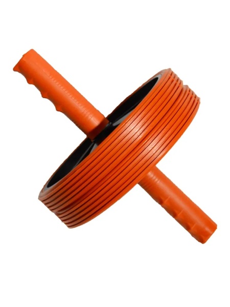 Ролик для пресса, диам. 18.5 см, двойной, черный/оранжевый