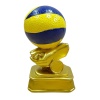 Статуэтка "Волейбольный мяч" арт. 4569, глина, 18 см, желтый/синий