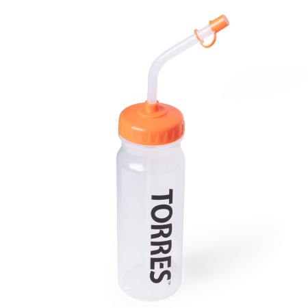 Бутылка Torres SS1029, 750 мл, с трубочкой, белый/оранжевый
