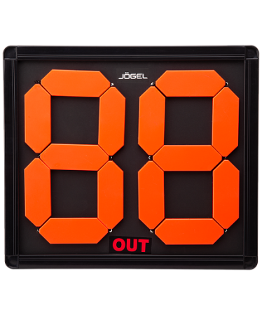Табло замены игрока Jogel JA-301, 2 цифры, 43,5 х 2 х 8 см, черный