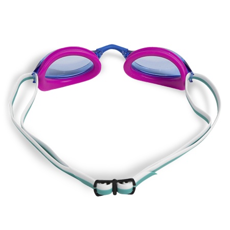 Очки для плавания Arena Python 1E762-117, синие линзы, белый/бирюзовый/розовый