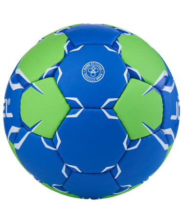 Мяч гандбольный Jogel Amigo, разм. 1 (ЦБ-00007433), синий/зеленый 