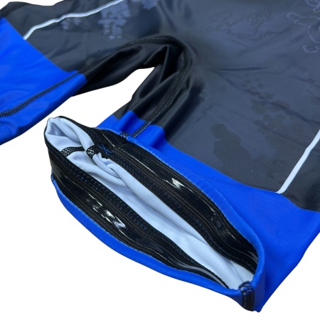 Туника для борьбы Merooj арт.215 KAZ, синий/черный