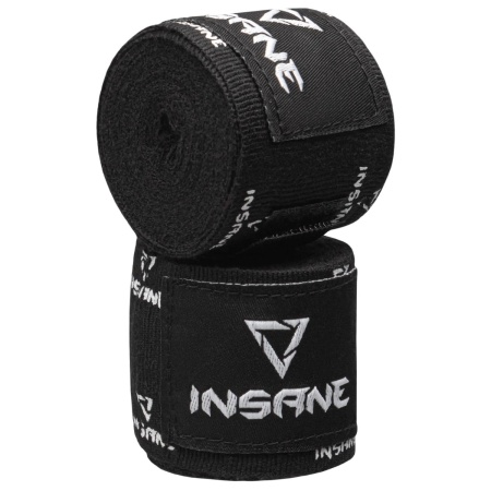 Бинты для бокса Insane Print IN23-HW400,  2,5 м, хлопок/нейлон, черный